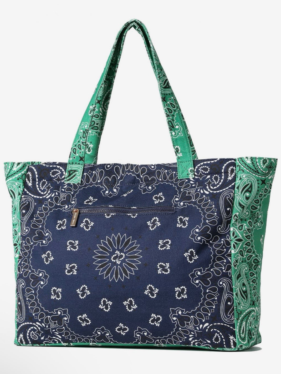 Colored bandana printed handbag