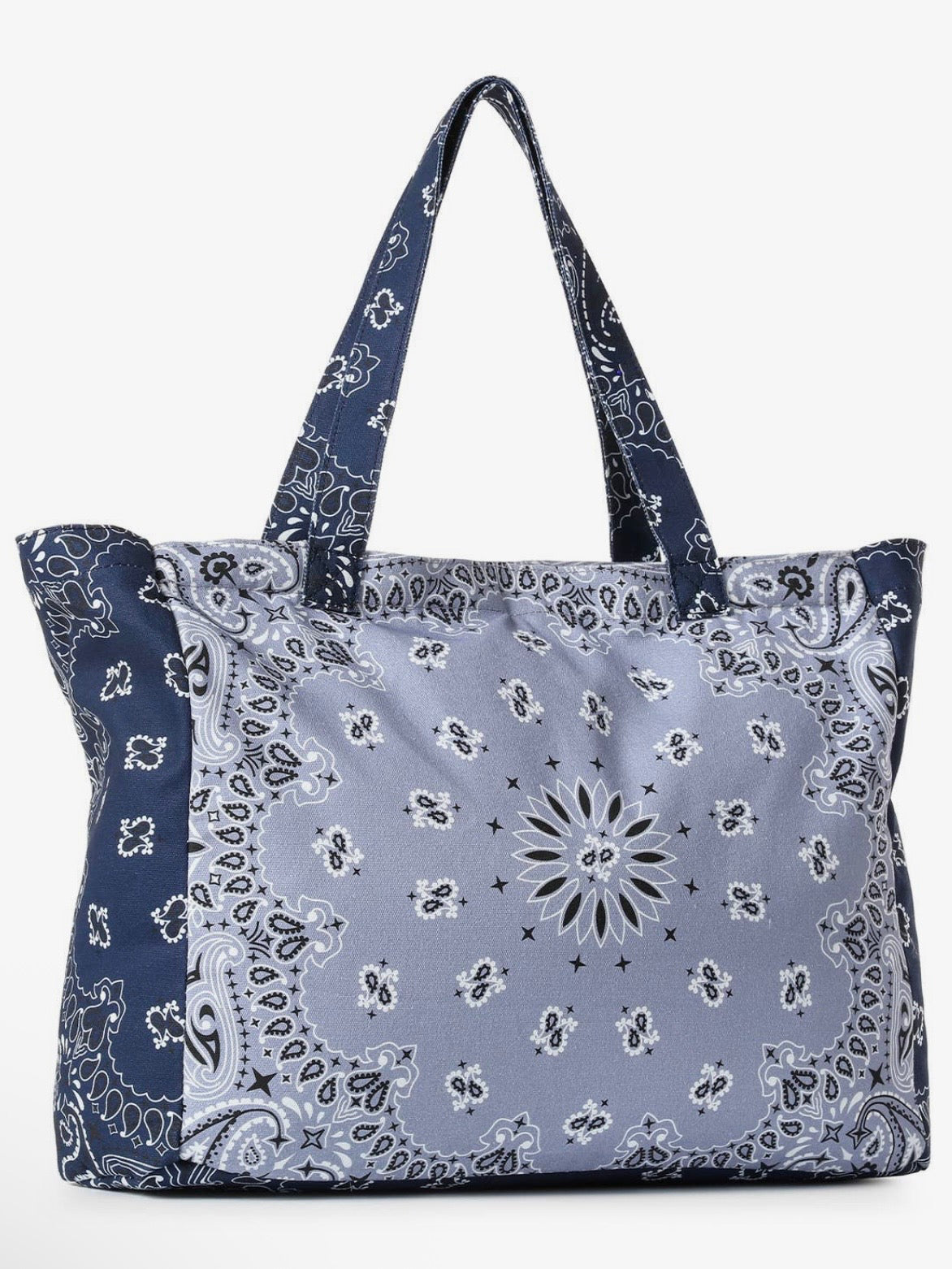 Colored bandana printed handbag
