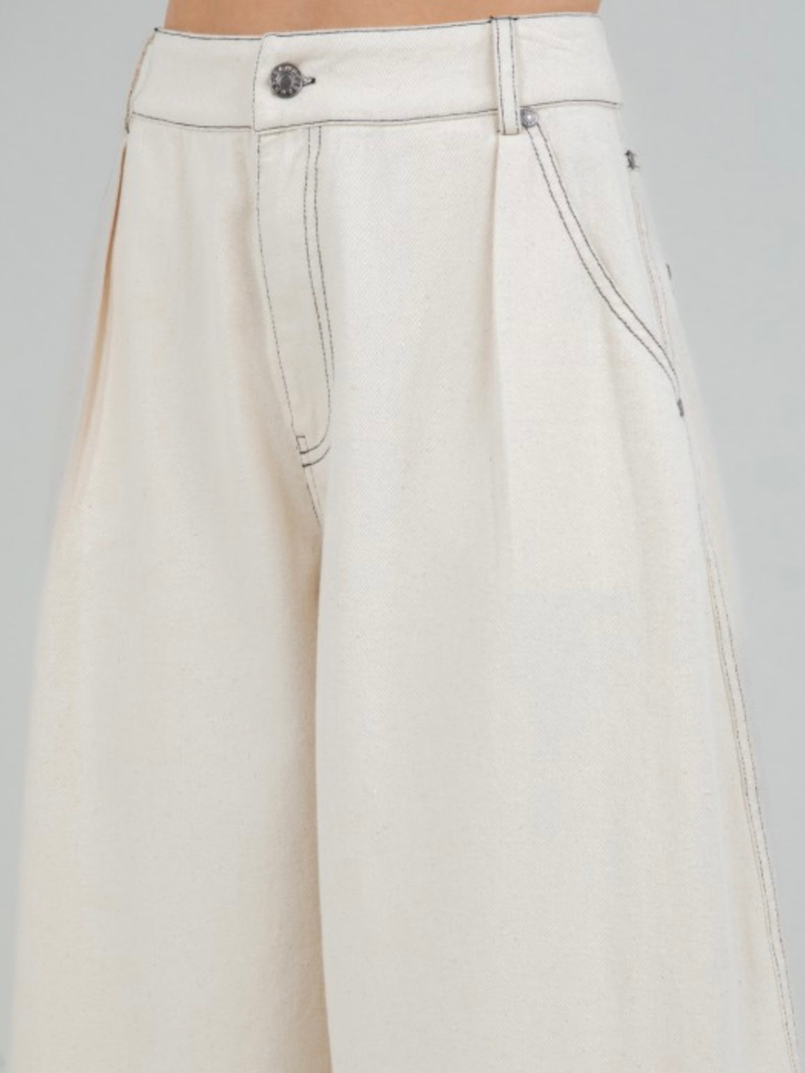 Off white Barrel Pants