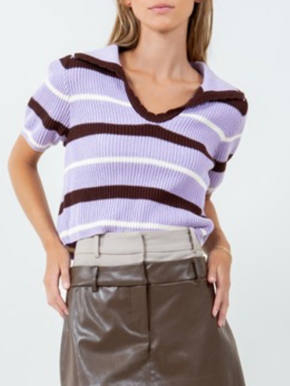 Purple crop top