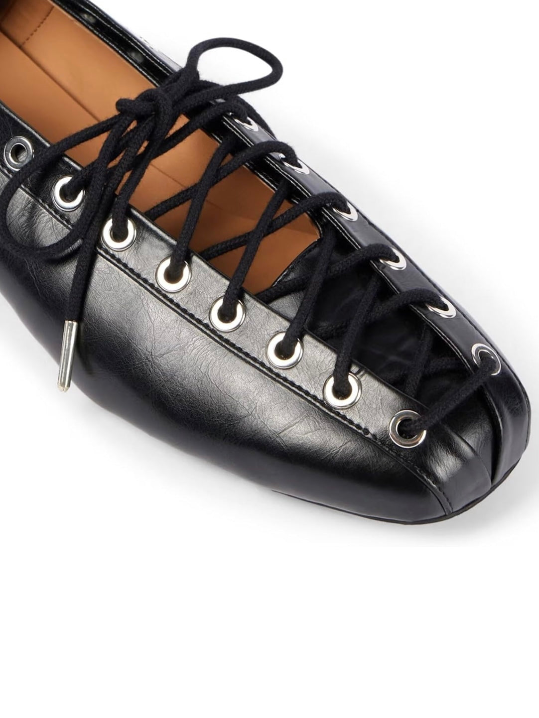 Front tied flats shoes adjustable