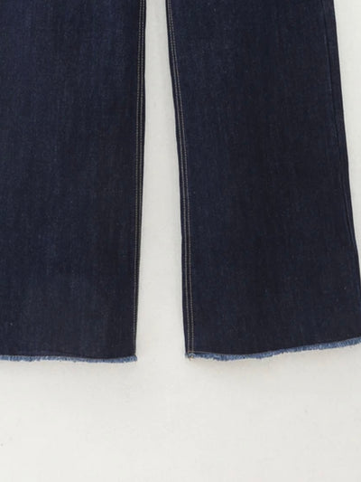 Dark blue straight jeans