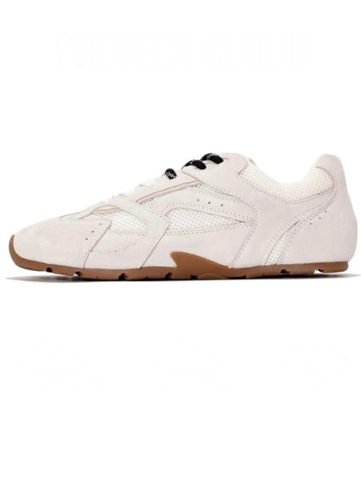 Solid colors lace up flats sneakers shoes