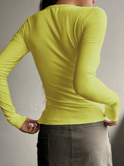 Yellow top light sweater
