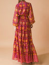 Sun beige open leg maxi dress