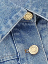 Blue and gold jeans jacket