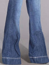 Mid blue jeans flare pants
