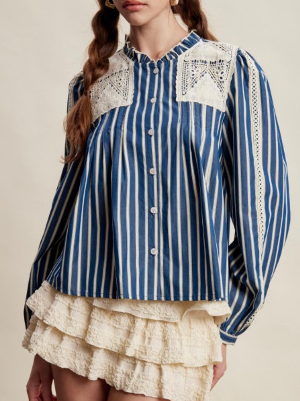 Striped long sleeves shirt