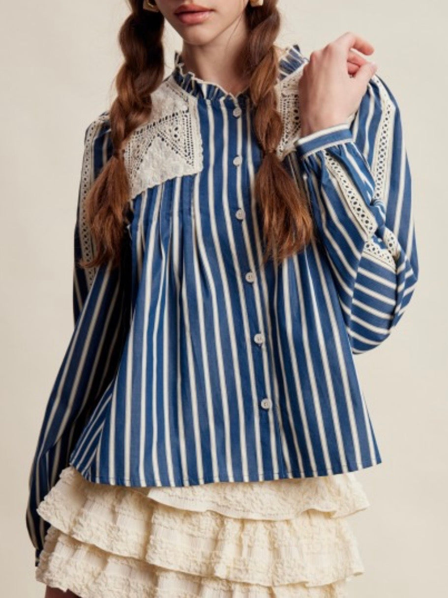 Striped long sleeves shirt
