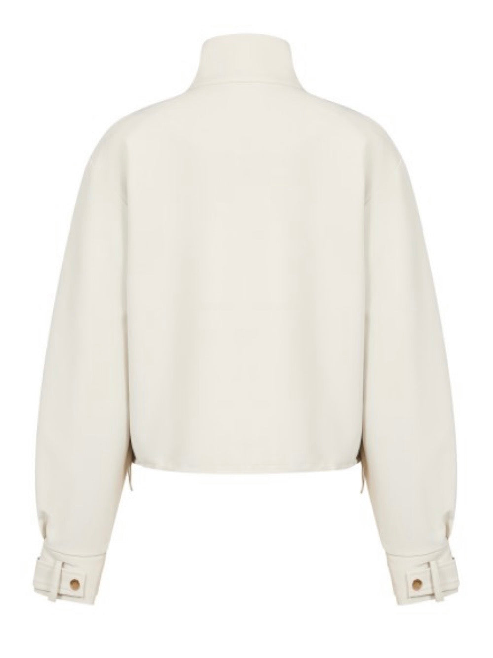 Off white zipper front closure jacket and pants set