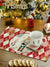 Red Christmas placemats set