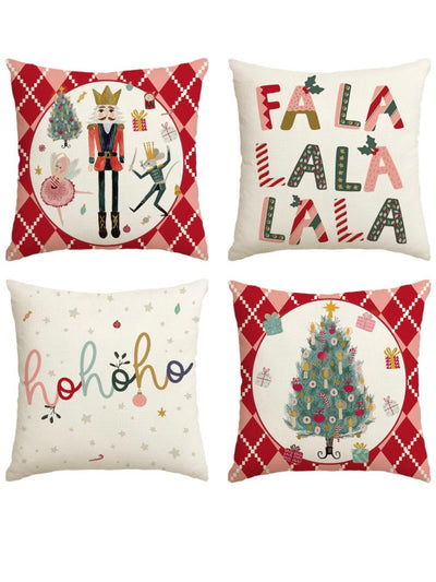 Set of Christmas cushions pillow cases
