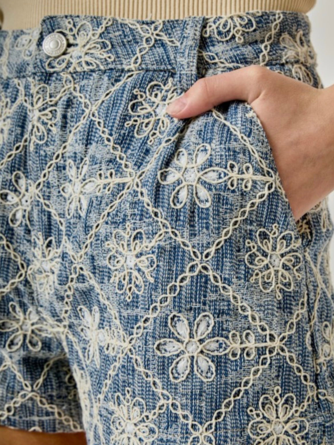 Light blue denim fabric set of 2 jacket and pants