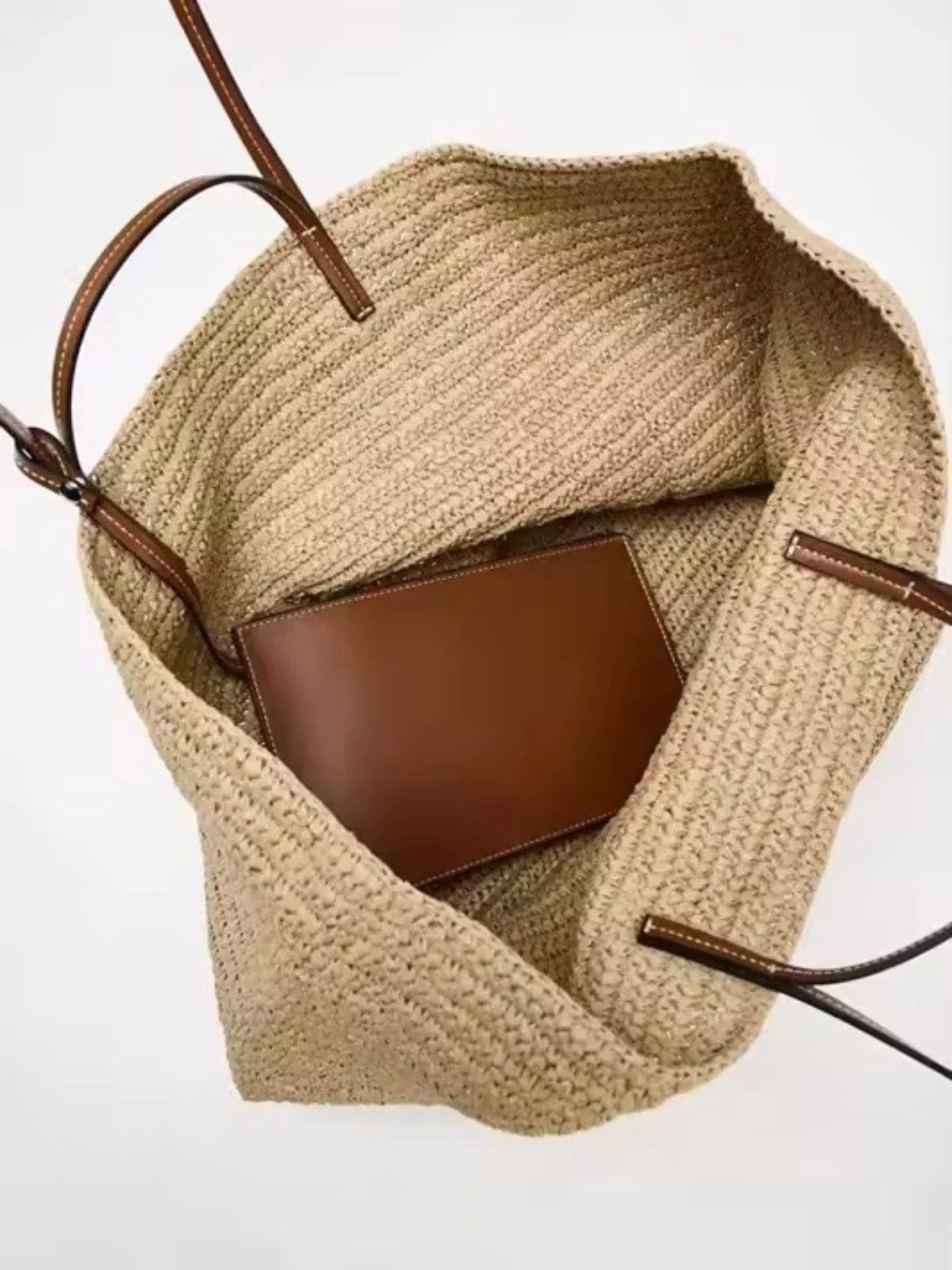 Big raffia beach bag