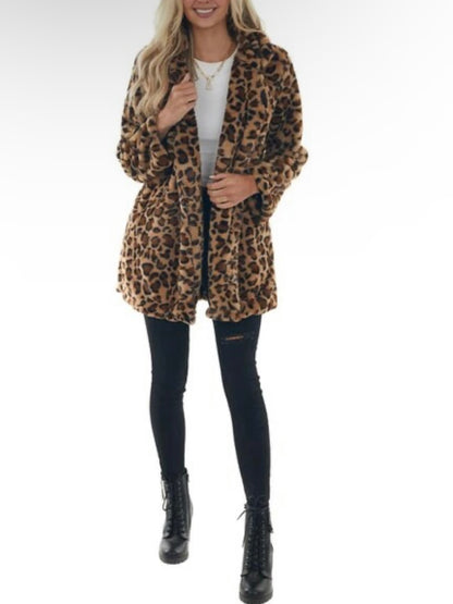 Leopard coat jacket