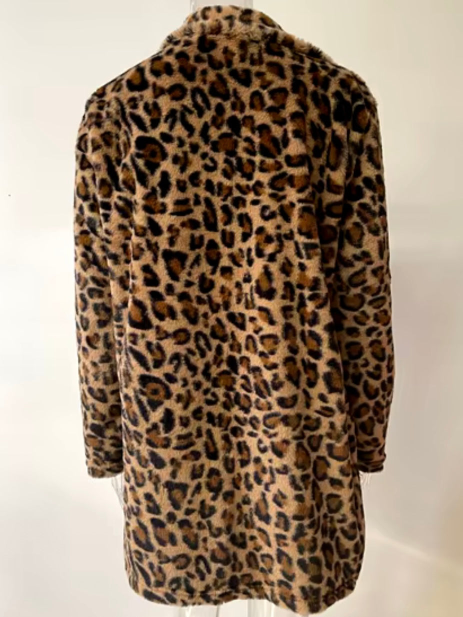 Leopard coat jacket