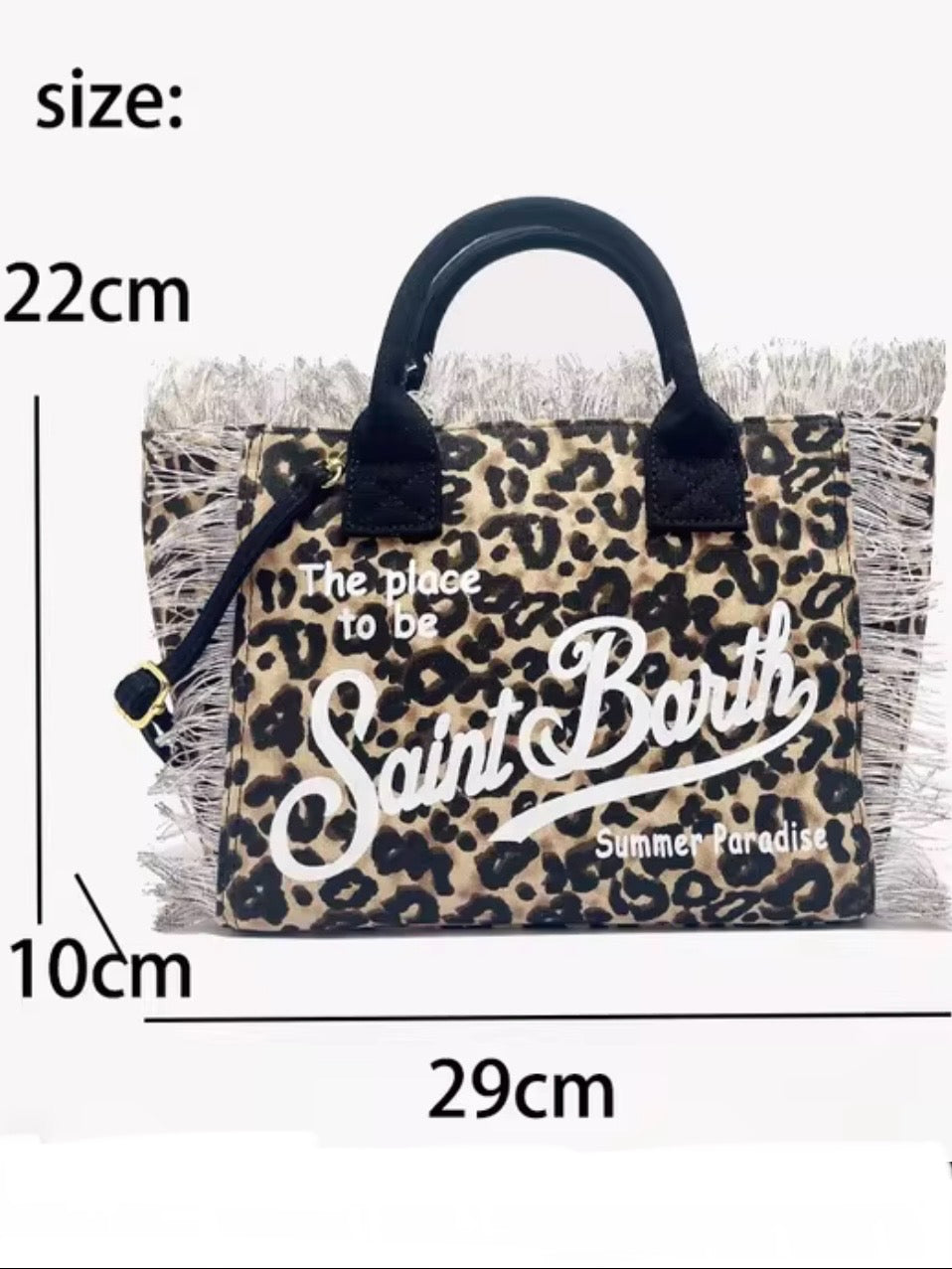 Animal print boho handbag