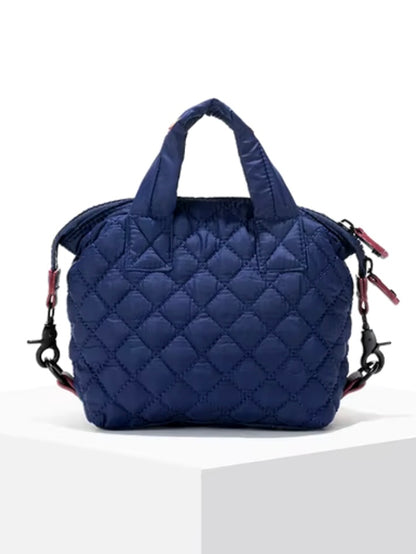 Solid colors padded handbag