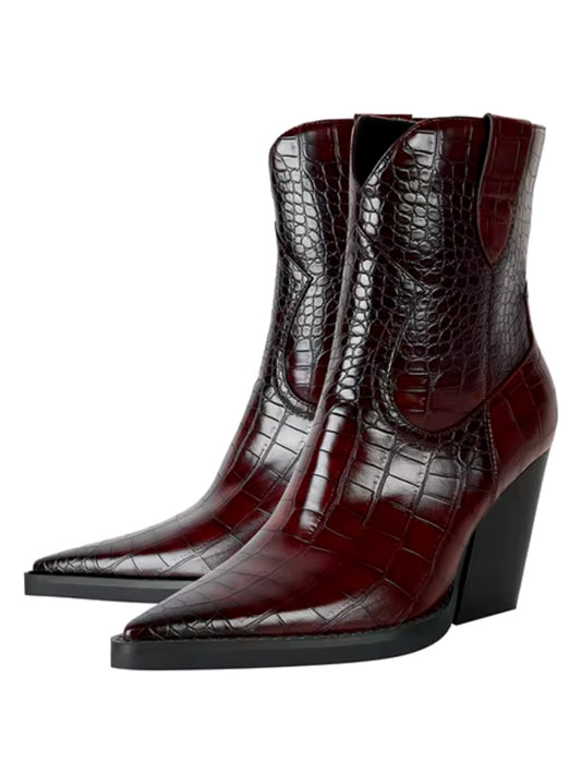 Cowgirl high heel boots