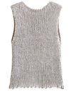 Silver knitted top
