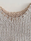 Silver knitted top