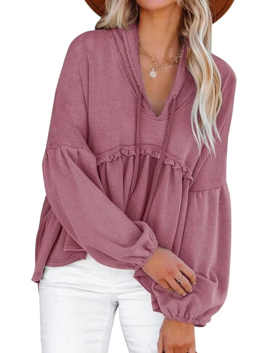 Purple grape hooded sweater