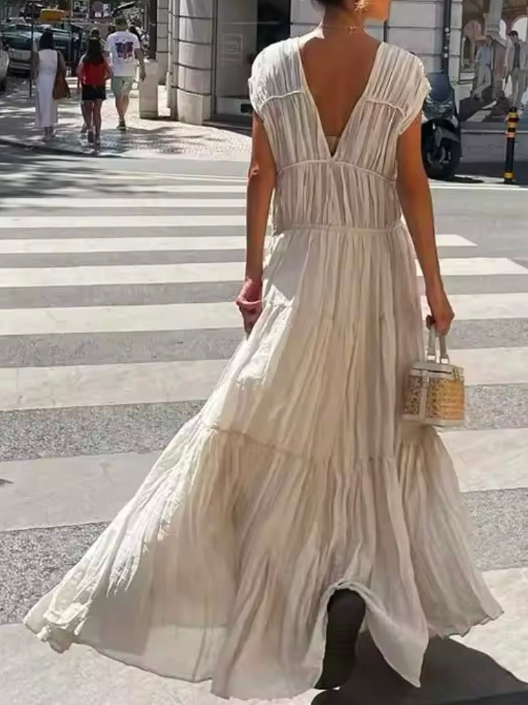 Beige maxi dress