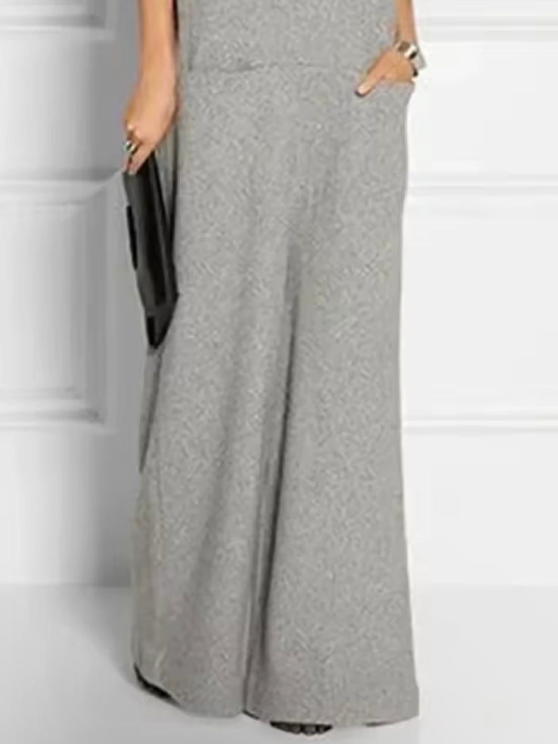 Gray tube maxi dress