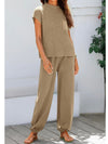 Brown coffee set of 2. Top and joggers pants