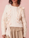 Beige knitted sweater