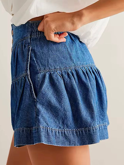 Blue jeans denim shorts pants