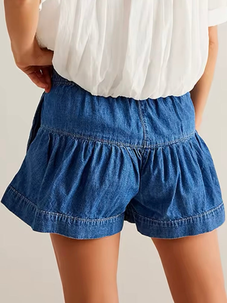 Blue jeans denim shorts pants