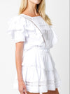 White lily mini dress