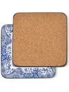 White and blue Italian collection coasters . Set of 4