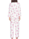 White and pink floral pijama set
