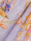 Light purple, orange and beige maxi dress  floral pattern