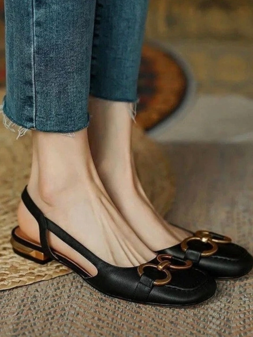 Black flats shoes