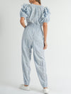 Light blue lace jumper overall