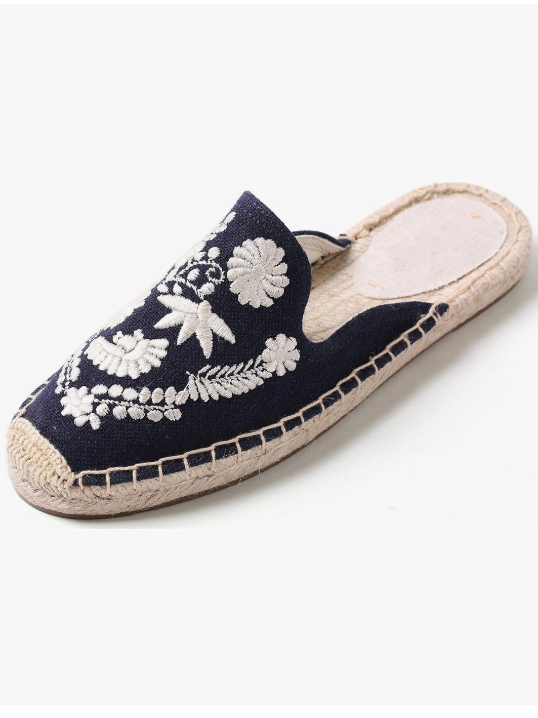 Navy blue espadrilles flats shoes