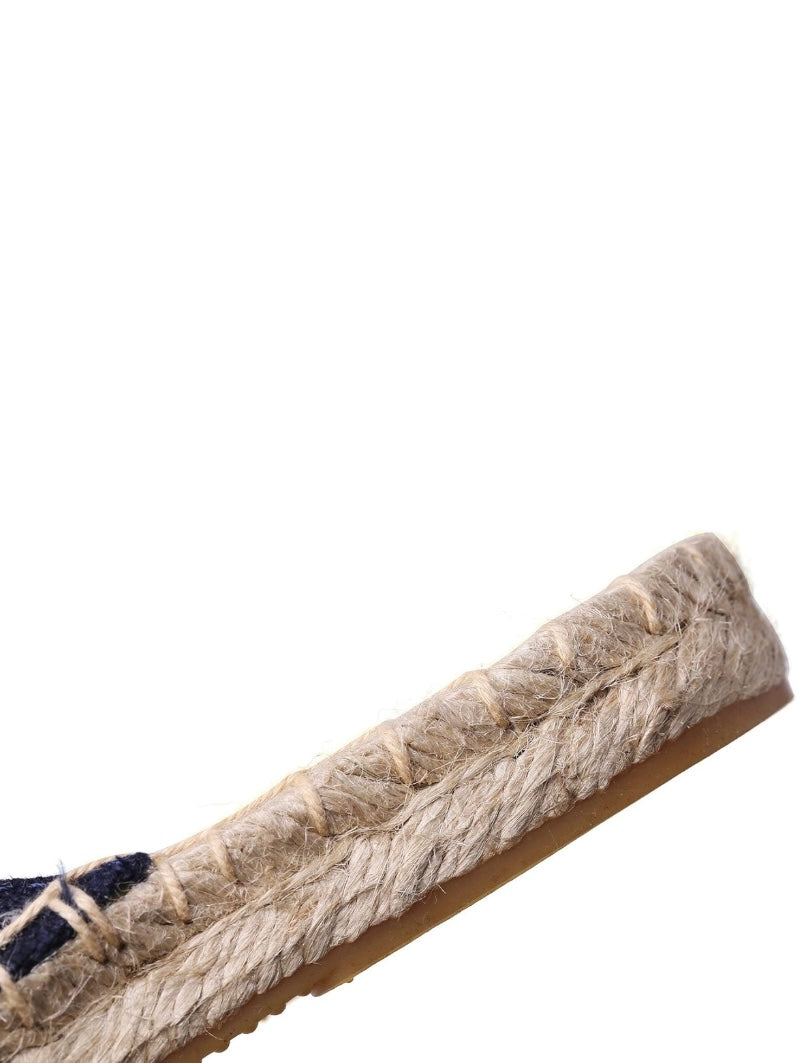 Navy blue espadrilles flats shoes
