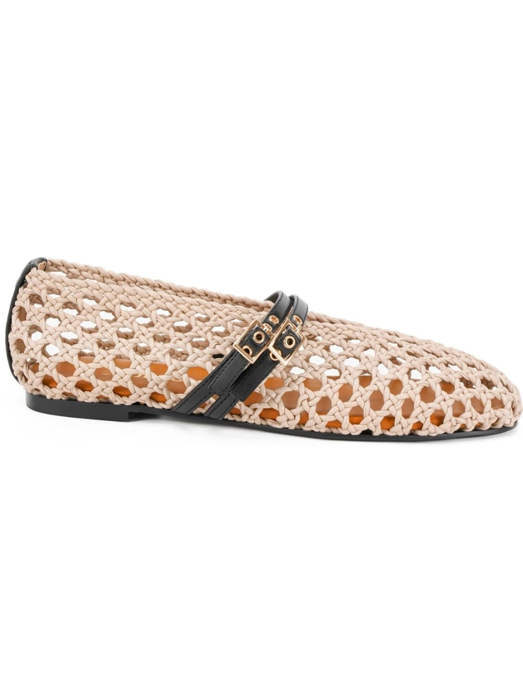 Ballet net straps flats shoes