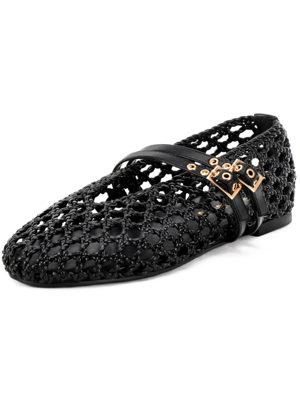 Ballet net straps flats shoes