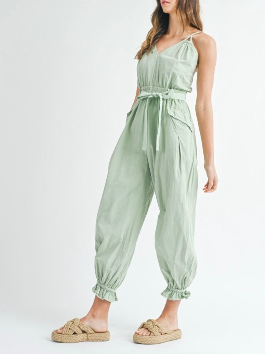 Light green jumpsuit