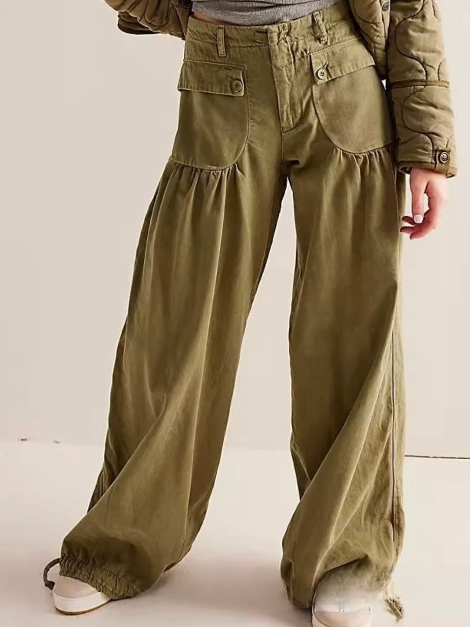 Solid colors Cargo jeans joggers pants