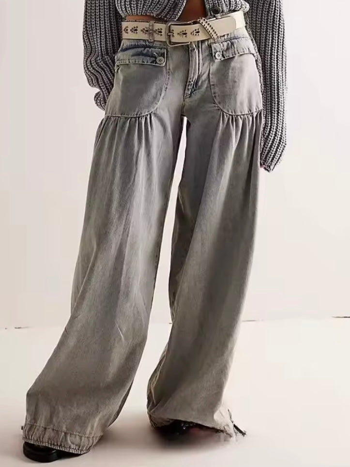 Solid colors Cargo jeans joggers pants