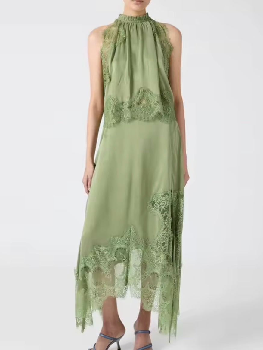 Solid colors lace Set of 2 top and skirt