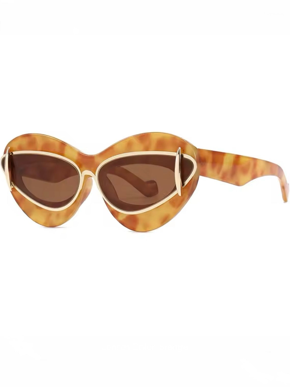 Oval cat eye sunglasses