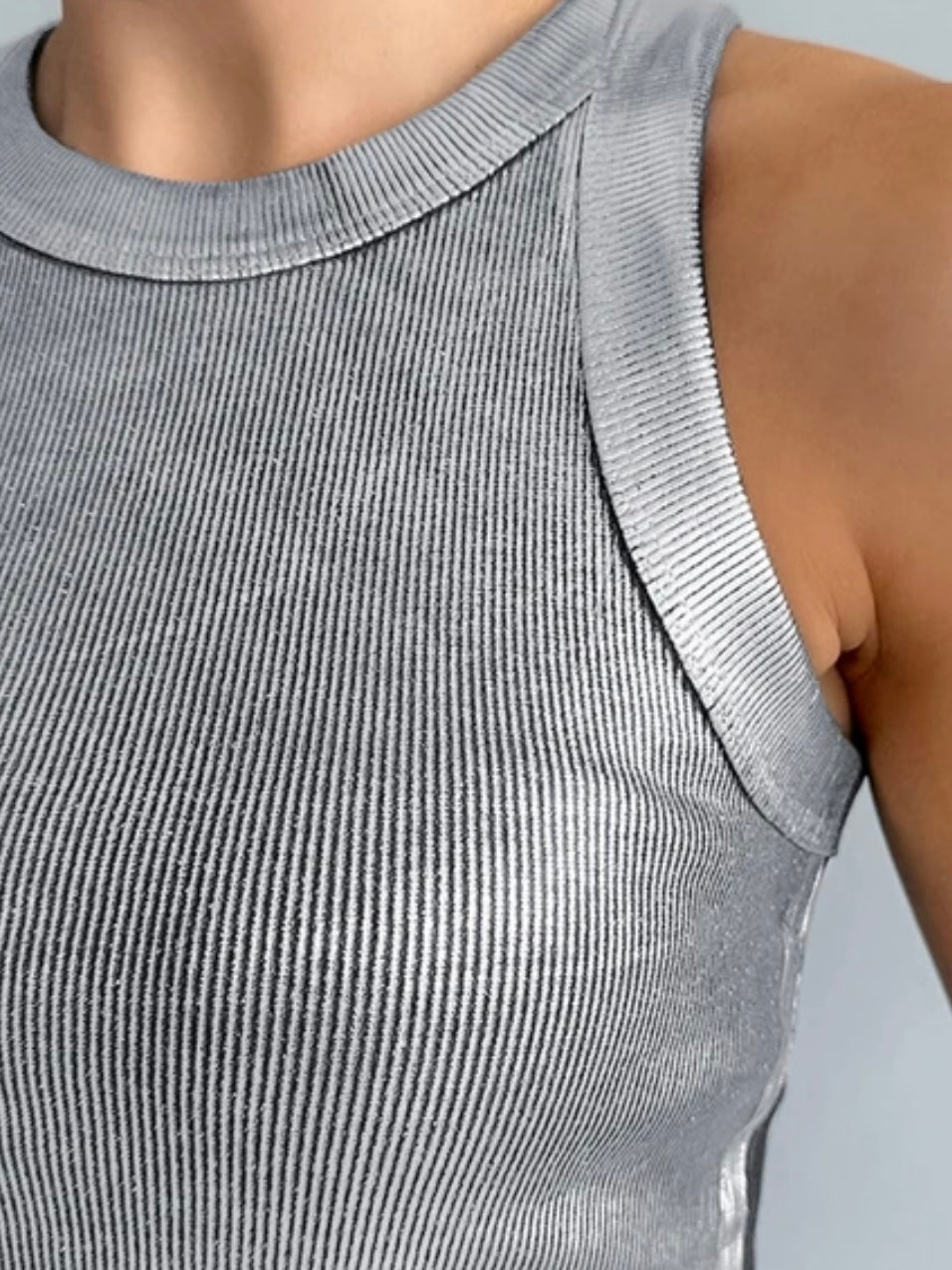 Basic silver tank top - Wapas