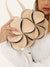 Beige and black petals small bag - Wapas