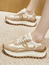 Beige and off white sneakers shoes - Wapas